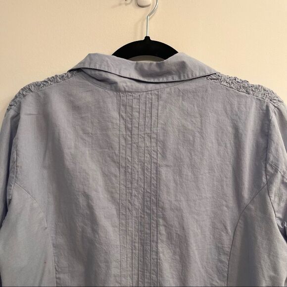 Parsley & Sage Button Down Vintage Button Down Blouse Top Mixed Metal Buttons - Picture 12 of 13